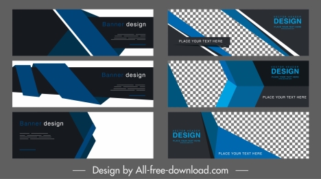 Corporate Banner Templates Elegant Dark 3d Technology Decor Vectors Stock In Format For Free Download 3 46mb