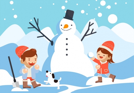 Cute Winter Cartoon Images - canvas-plex