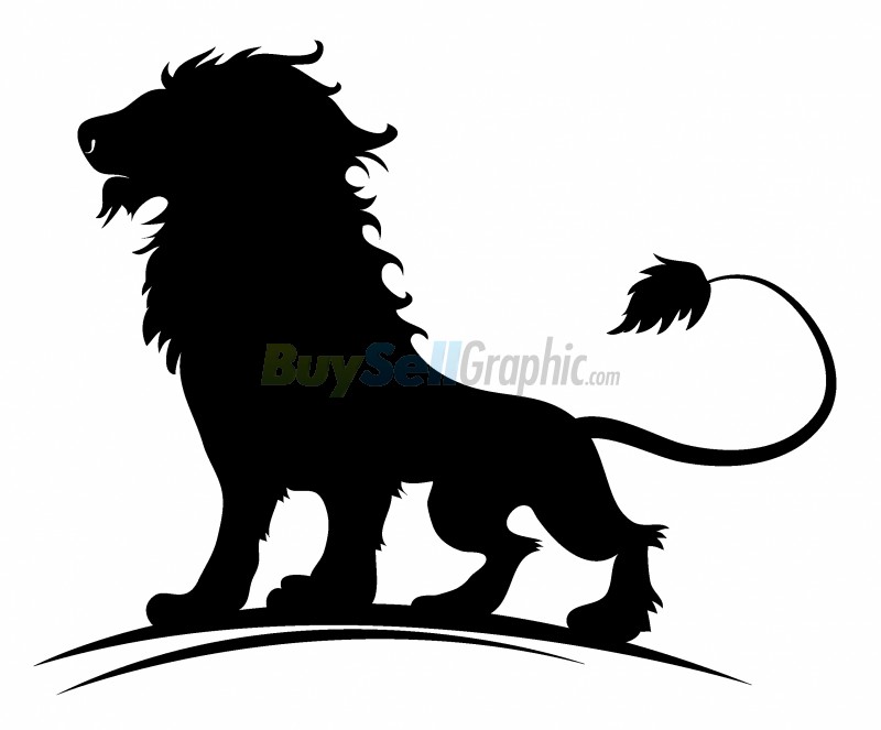 Lion vector graphic royalty free download BuySellGraphic.com