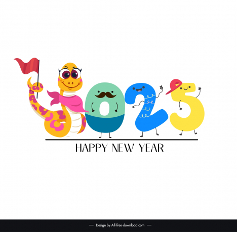 2025 calendar design elements cute stylized numbers