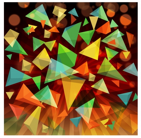 3d rectangle abstract background