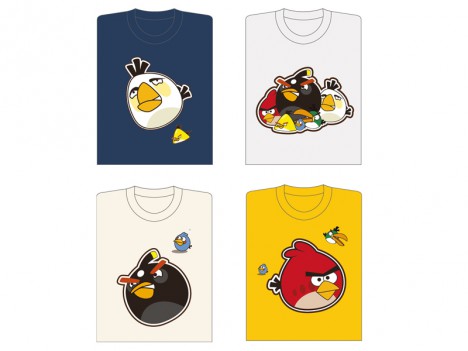 4 angry bird Vector T-shirt Designs