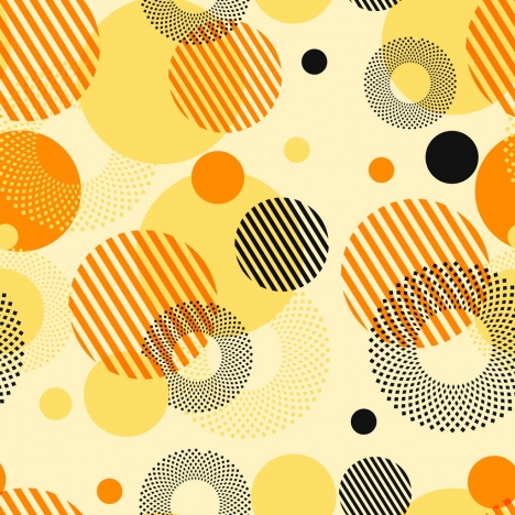 abstract background colored circles design striped dots design