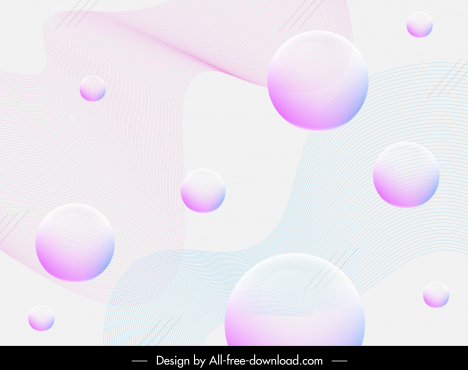 abstract background template modern circles curves