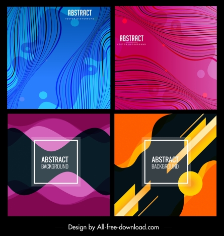 abstract background templates colorful dynamic curves decor