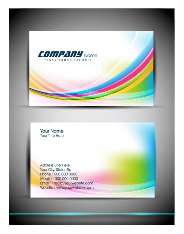 abstract business card template