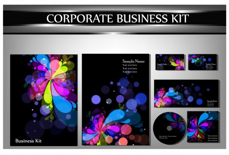 abstract flower corporate identity template