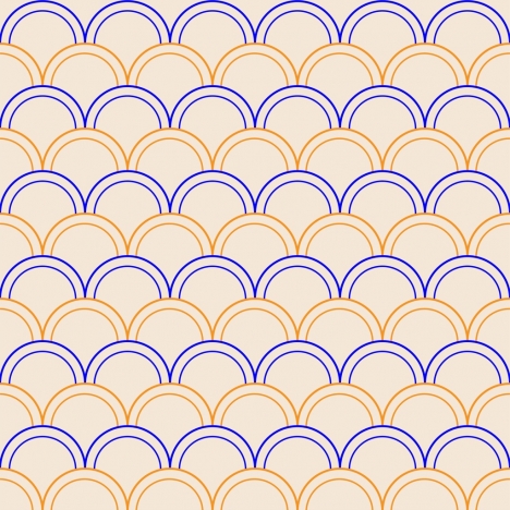abstract pattern sketch colored circle design repeating style