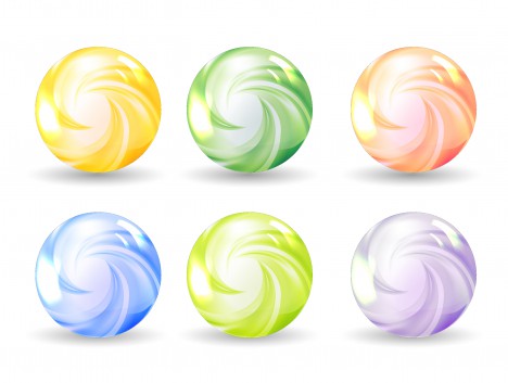 abstract sphere ball set