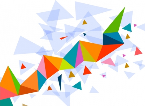 Abstract texture various colorful triangles design vectors stock in ...
