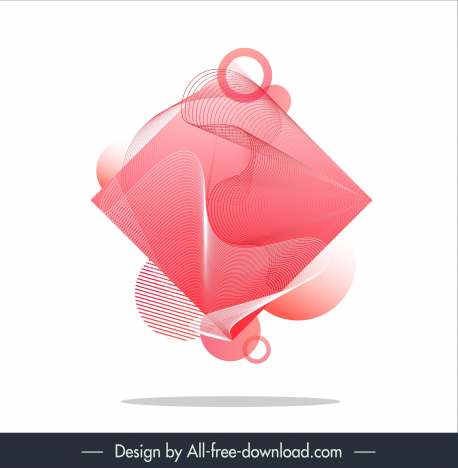 abstract triangle shape stylish background template dynamic wavy curves