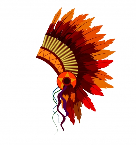 American indian hat vectors stock in format for free download 1.03MB