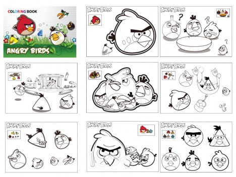 ANGRY BIRDS COLORING BOOK FOR KIDS