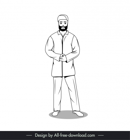 muslim cartoon man