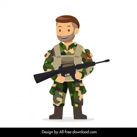 Army captain icon man in army uniform sketch vectors stock in format ...