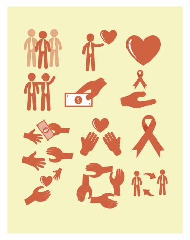 assist icons sets vector illustration with various shapes