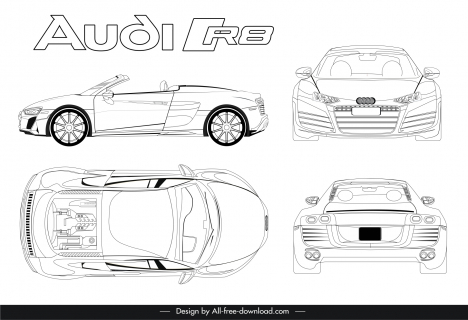 Audi R8 Concept  Car design Concept cars Concept car design