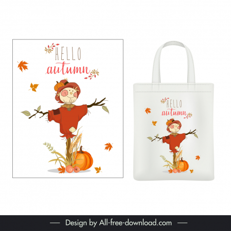 Various Style Tote Bag Template Stock Illustration - Download