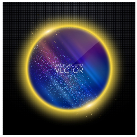 background vector illustration with abstract planet