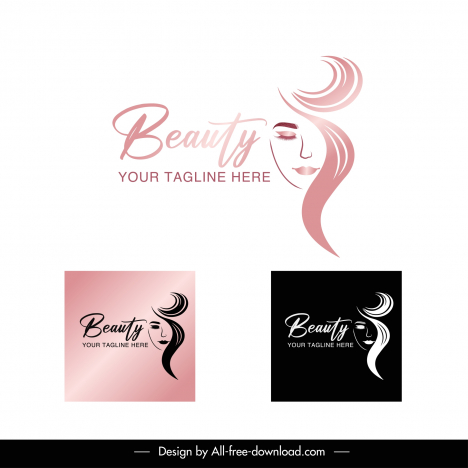 Hairdresser logo, Beauty salon logo with man and woman silhouettes, vector  illustration Stock Vector Image & Art - Alamy