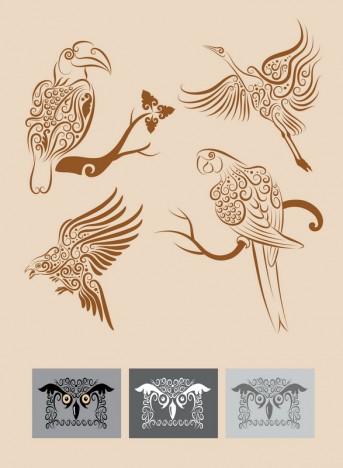 Bird Ornament Symbols