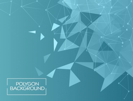 Blue polygon abstract background vectors stock in format for free ...