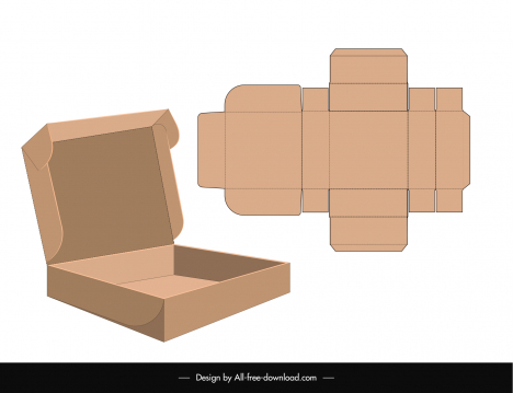 box packaging templates