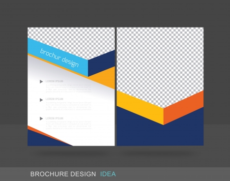 brochure design headline colorful template