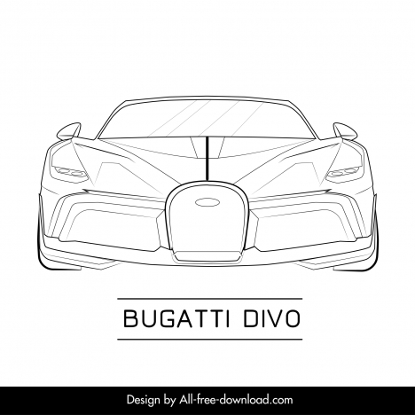 Bugatti Divo  NFT digital art piece  NFT images  Artist Impressions of  100 Legendary Cars  OpenSea