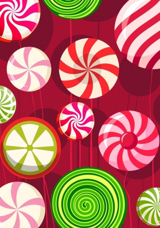 candies background shiny colorful round decor