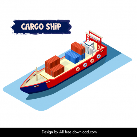 How to draw a container ship