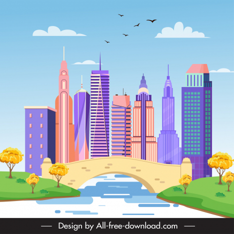 central park united state backdrop template contemporary infrastructures sketch
