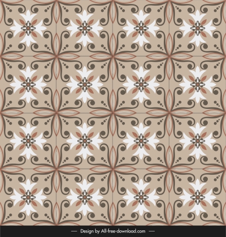 ceramic tile pattern elegant vintage symmetric floral decor