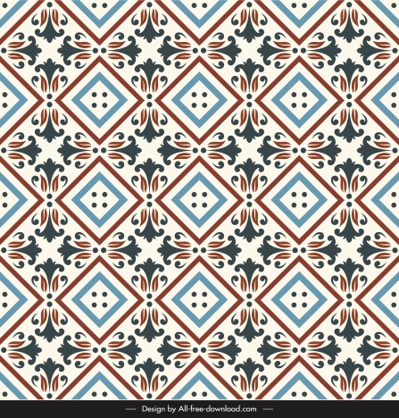 ceramic tile pattern illusion repeating symmetry colorful classic