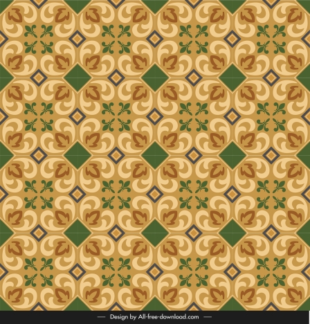 ceramic tile pattern template colored classical symmetric repeating