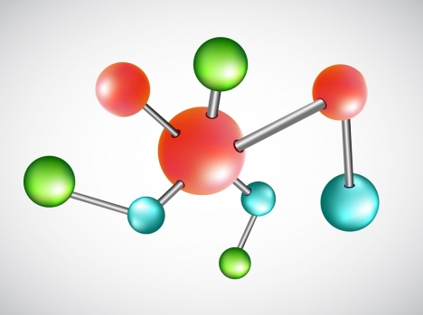 chemistry background molecule connection design 3d decor