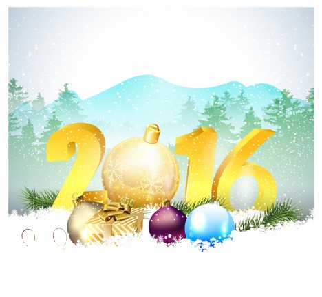 christmas and happy new year 2016