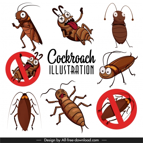 Cockroach trumpet sketch Royalty Free Vector Image