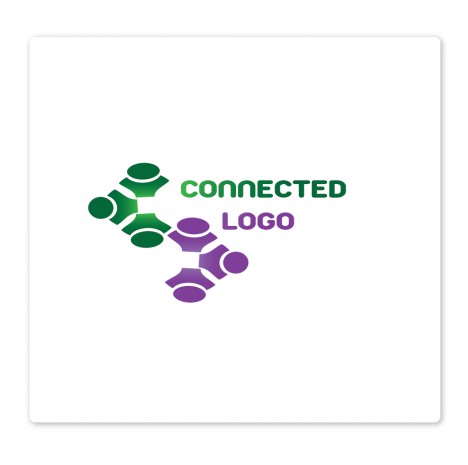 connecting people logo type
