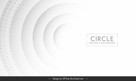 decorative background template bright white circle shapes