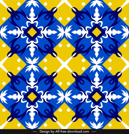 decorative pattern multicolored flat formal european symmetric design