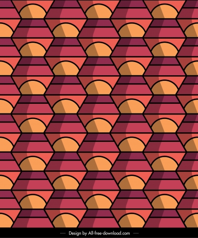decorative pattern template abstract illusion symmetrical decor