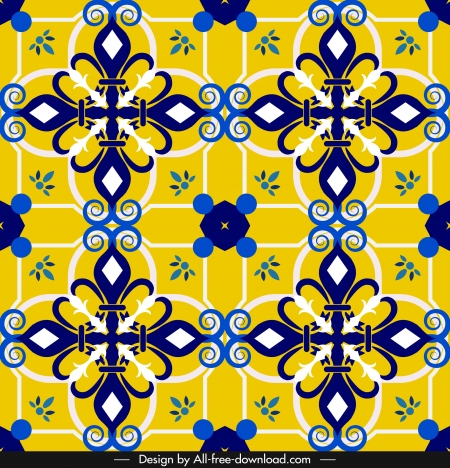 decorative pattern template classical eurpean elegant symmetric design