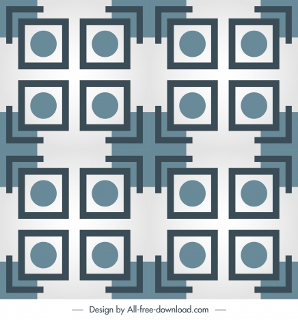decorative pattern template flat symmetric geometry repeating sketch