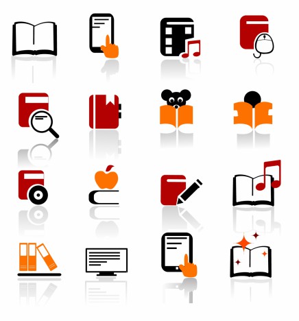 Digital Books And Literature Icons Vectors Stock In Format For Free  Download 927.46Kb