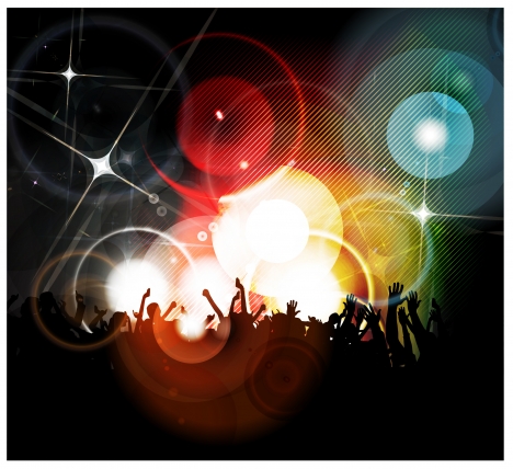 disco party abstract background