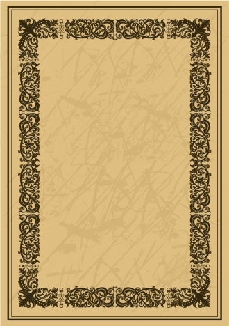 document border template seamless decoration classical style