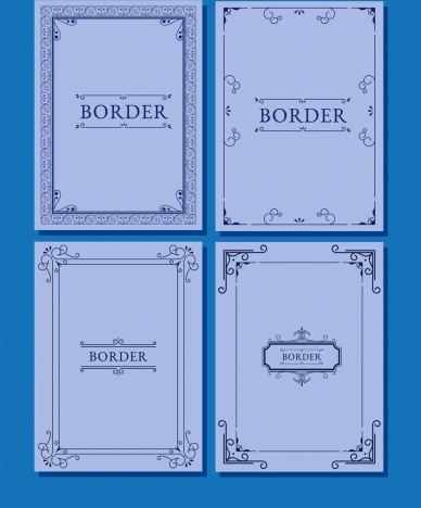 document border templates classical symmetric design