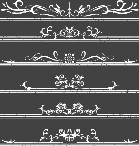 documents decorative design elements classical symmetric curves