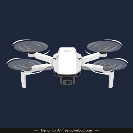 drone flycam tool design elements modern 3d symmetry